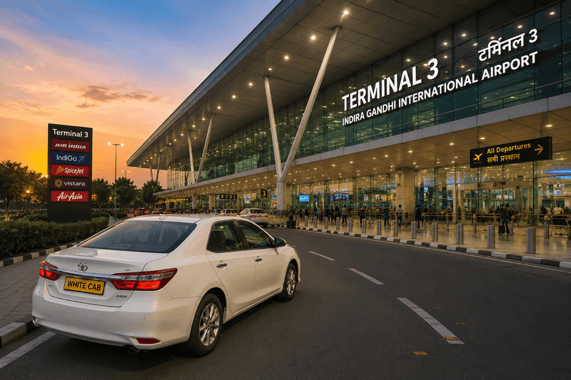 Jaipur to Delhi Airport Taxi at IGI Airport Terminal 3